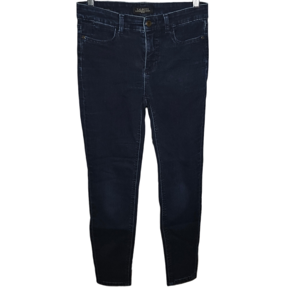 Talbots Flawless Five-Pocket Petites Dark Wash Jegging